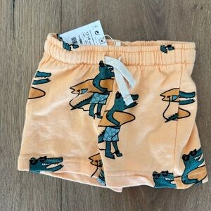 Zara alligator sweat shorts